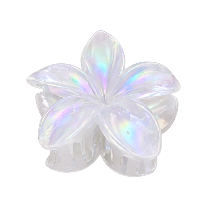 Holographic Flower Hair Claw