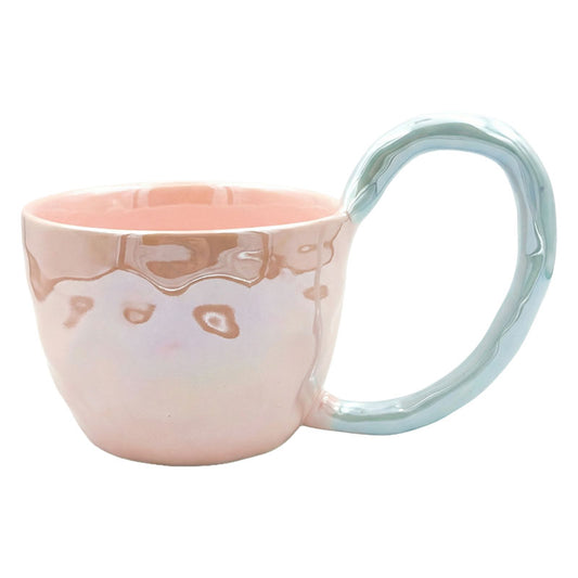Pastel Ceramic Mug with Textured Glaze