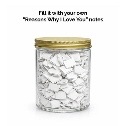 Plastic Notes Jar – “Reasons Why I Love You”