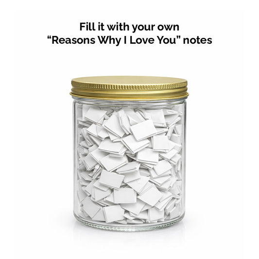 Plastic Notes Jar – “Reasons Why I Love You”