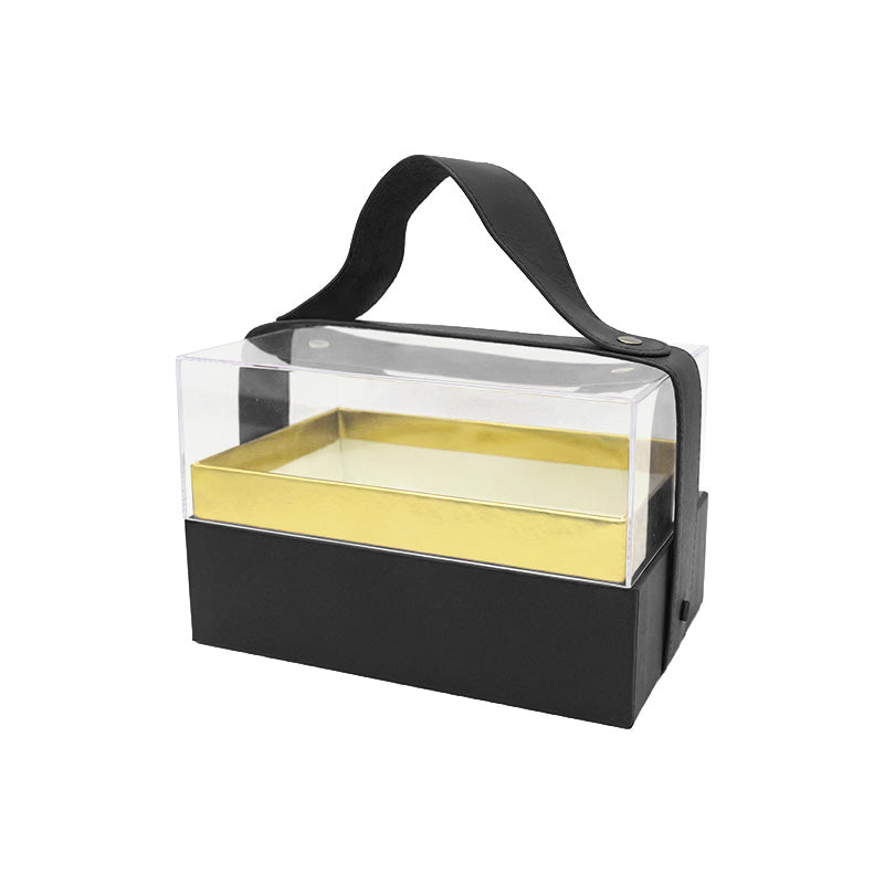 Rectangular Clear Lid Gift Box with Handle