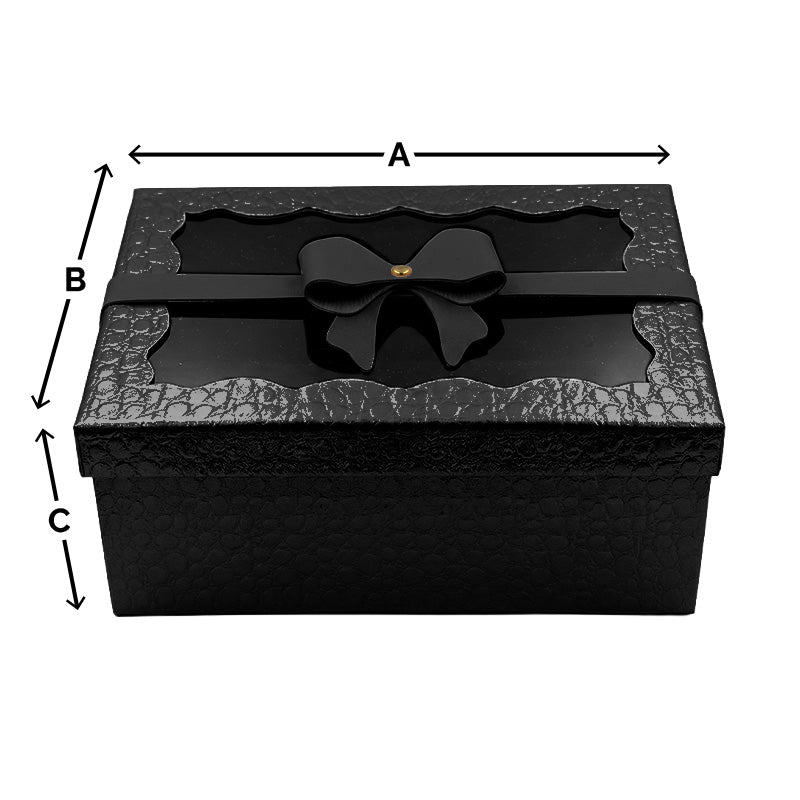 Rectangular Gift Box with Removable Bow - 3 sizes