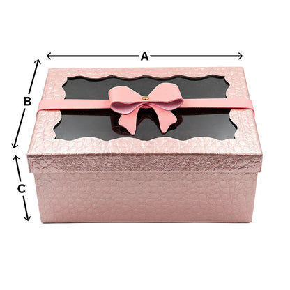 Rectangular Gift Box with Removable Bow - 3 sizes