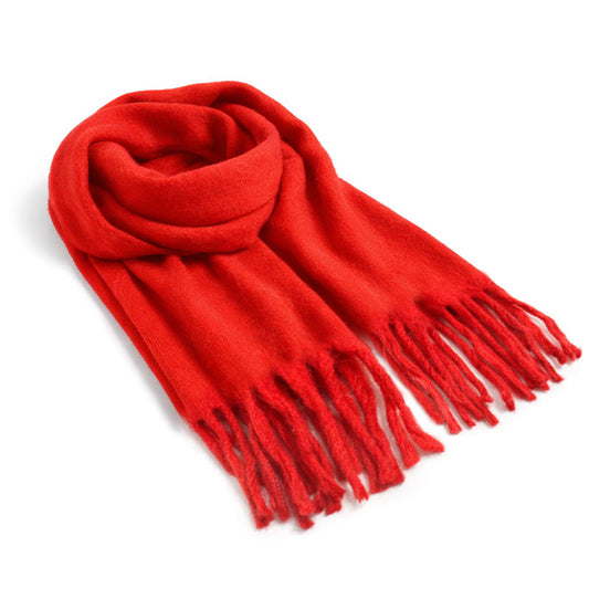 Red Big Winter Scarf
