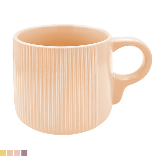 Ribbed Ceramic Mug