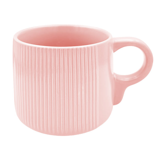 Ribbed Ceramic Mug