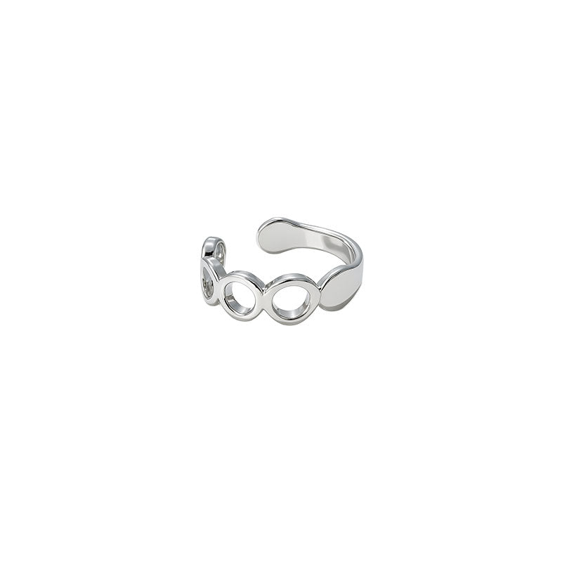 Adjustable Silver Open Bubble Ring – Design by Korea – Durable Material Ring