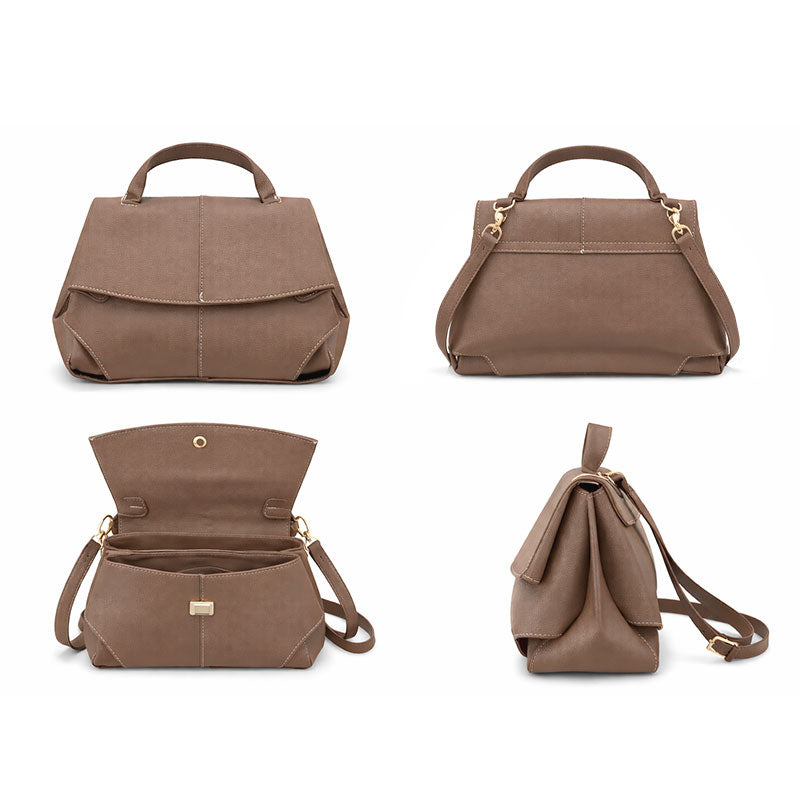 Structured Handbag with Top Handle