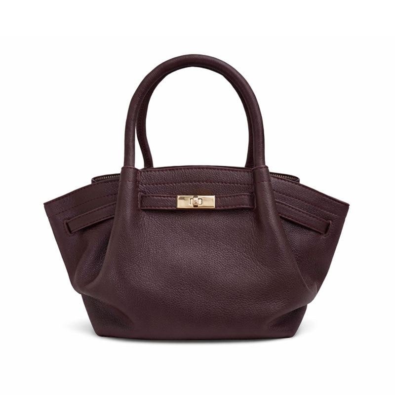 Structured Burgundy Handbag