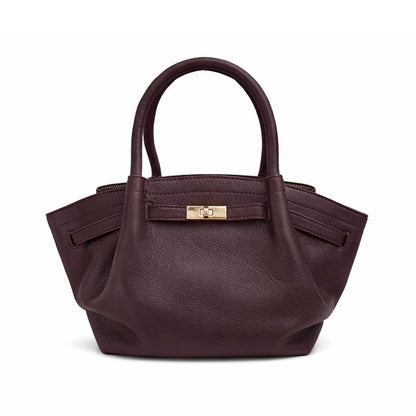 Structured Burgundy Handbag