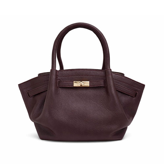 Structured Burgundy Handbag