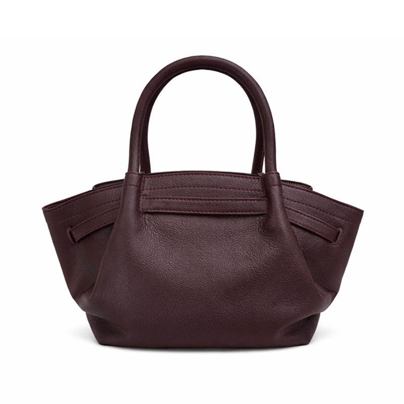 Structured Burgundy Handbag