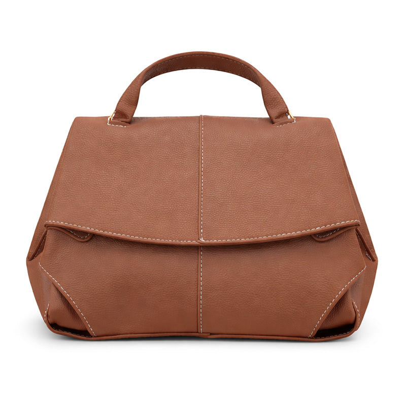 Structured Handbag with Top Handle