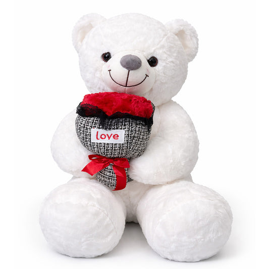 Teddy Bear Plush with Love Bouquet