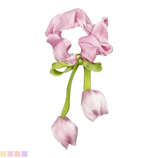 Tulip Detail Scrunchie